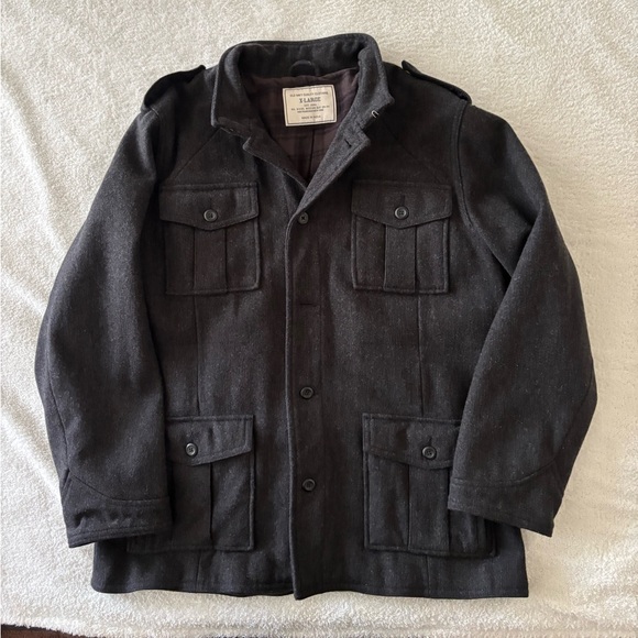 Old Navy Other - Old Navy Men’s Charcoal Wool Blend Coat Size XL
